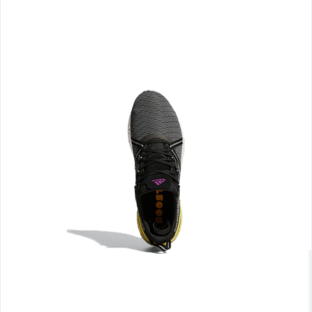 Adidas Solarthon Boost Men 13 Golf Shoes Spikeless Black Yellow White 092025 - Picture 5 of 6